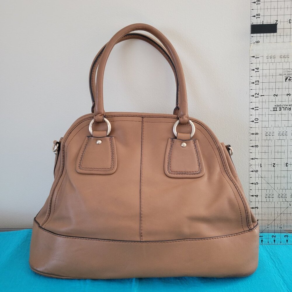 Talbots Saddle Tan leather tote/purse bag